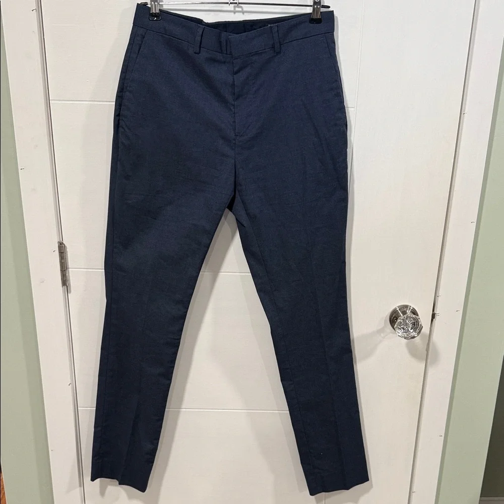 Banana Republic Men's Core Temp Non-Iron Dark Blue Dress Pants 30x32